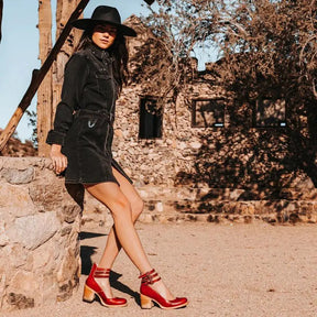 Pompes à Talons Épais Vintage - Élégance et Confort au Quotidien