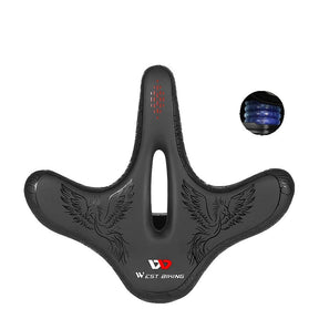 Selle de Vélo Confortable pour Longue Distance - Coussin Élargi et Absorption des Chocs