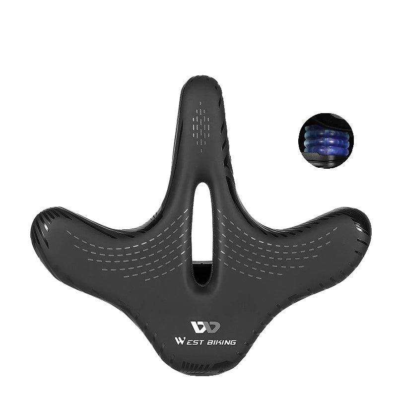 Selle de Vélo Confortable pour Longue Distance - Coussin Élargi et Absorption des Chocs