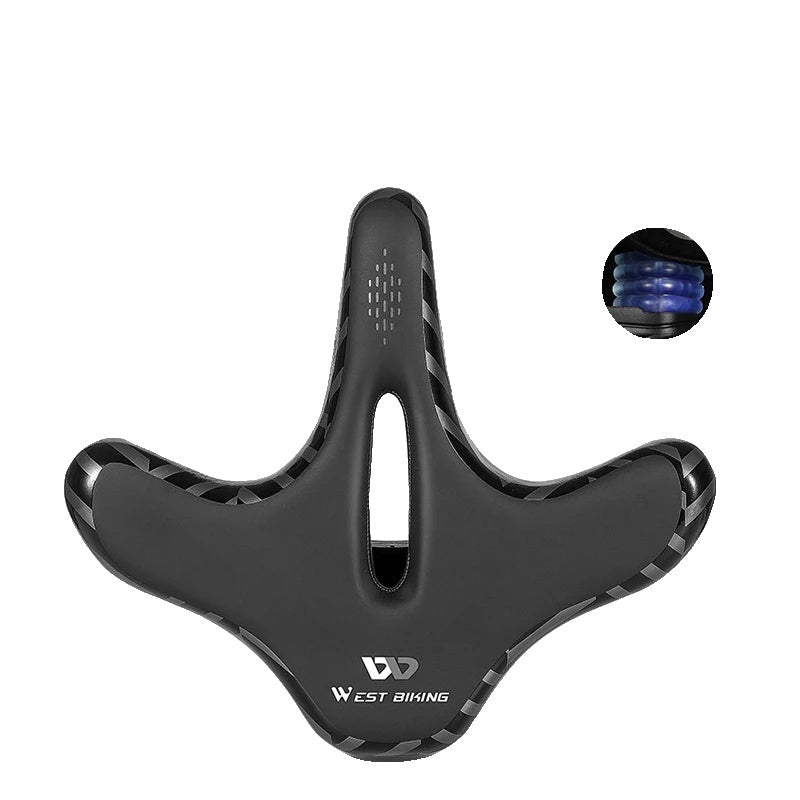Selle de Vélo Confortable pour Longue Distance - Coussin Élargi et Absorption des Chocs