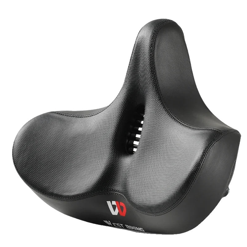 Selle de Vélo Confortable pour Longue Distance - Coussin Élargi et Absorption des Chocs