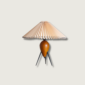 Lampe LED Trépied en Bois - Élégance Naturelle et Style Contemporain
