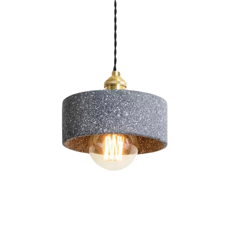 Lampe Suspendue en Béton Design - Élégance Industrielle et Cordon Réglable