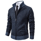 Pull Zippé Tendance et Confortable - Style Moderne avec Motif Géométrique