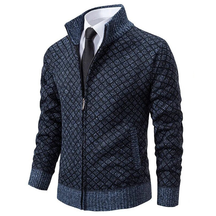 Pull Zippé Tendance et Confortable - Style Moderne avec Motif Géométrique