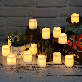 Bougies LED pour Ambiance Festive - Sûres et Élégantes pour Toutes Occasions