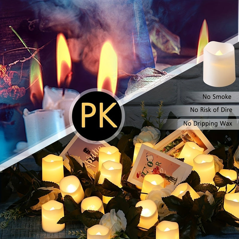 Bougies LED pour Ambiance Festive - Sûres et Élégantes pour Toutes Occasions