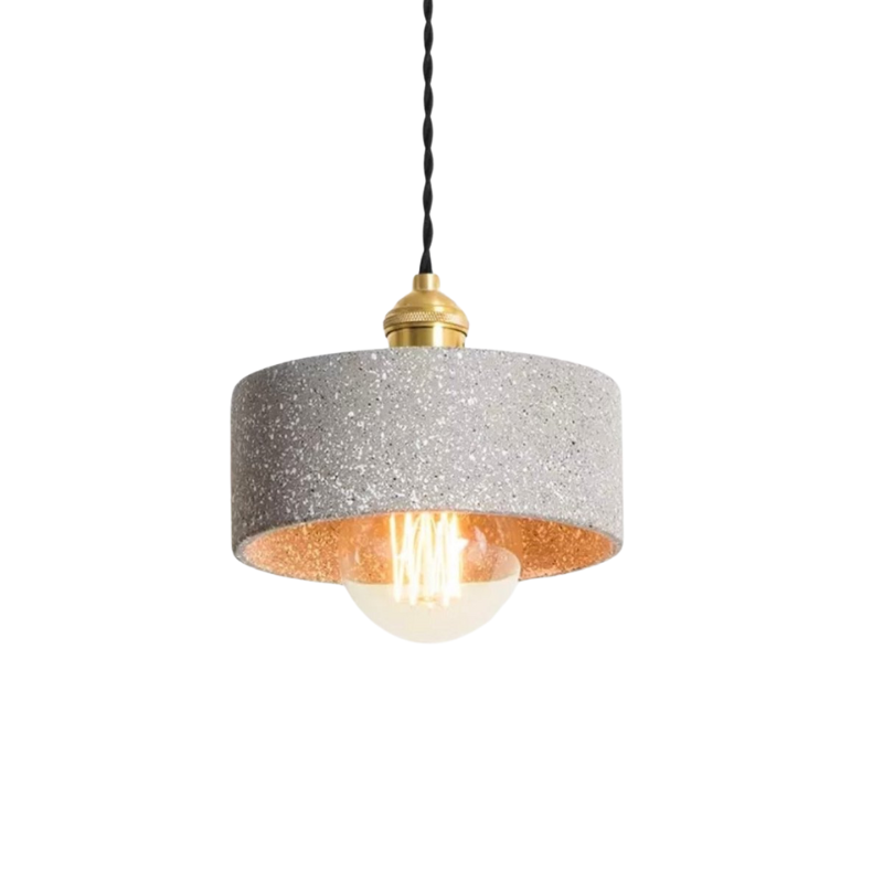 Lampe Suspendue en Béton Design - Élégance Industrielle et Cordon Réglable