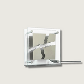 Lampe de Table en Verre Carrée - Design Artistique et Éclairage Pratique