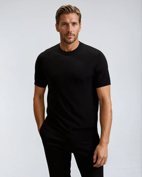 T-shirt en Cachemire Luxe pour Hommes - Confort Doux et Style Intemporel