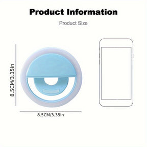 Lampe Anneau LED pour Selfie - Éclairage Doux et Rechargeable