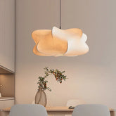 Lampe à Pendentif Japonaise - Design Wabi Sabi en Soie Élégante