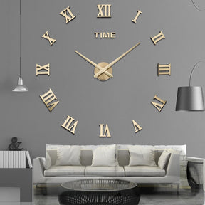 Horloge Murale Géométrique Moderne - Décoration Élégante pour Salon