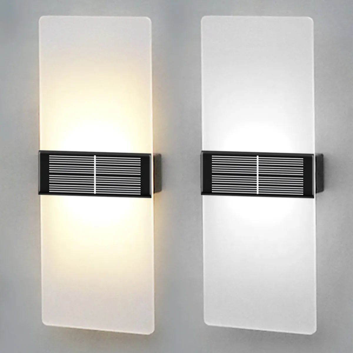 Applique Murale Solaire Moderne - Résistante aux Intempéries et Énergétiquement Efficace