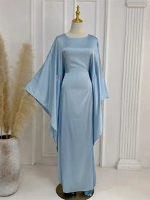Robe Maxi Élégante pour Femmes - Manches en Cape et Confort Optimal
