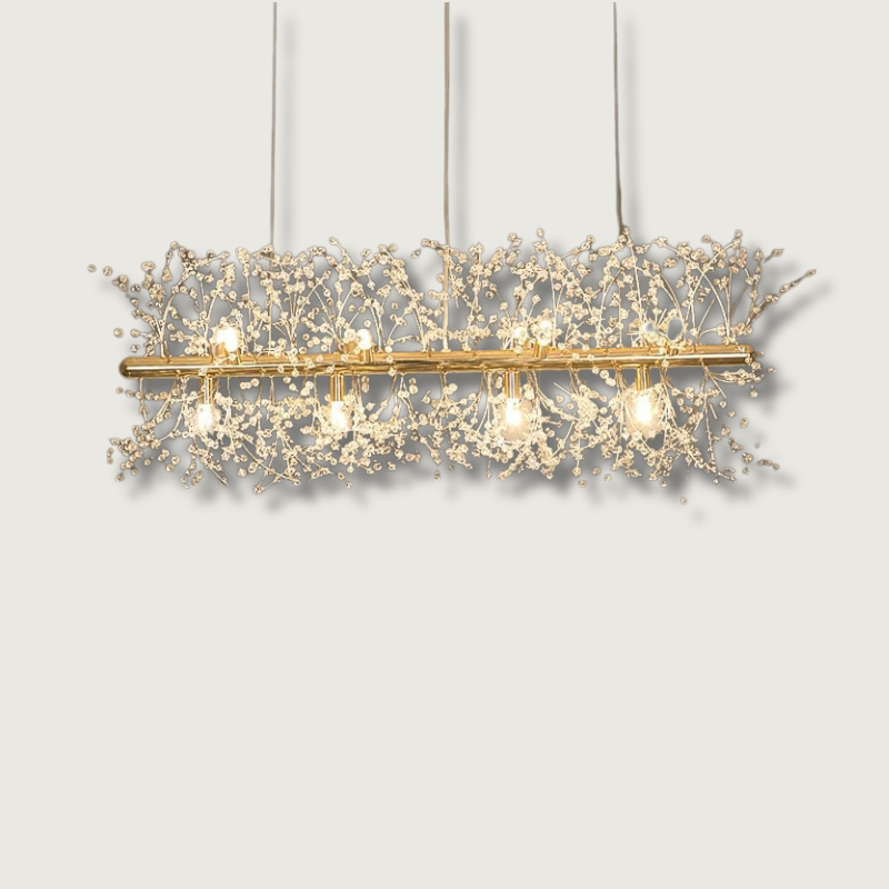 Lustre en Cristal Flocon de Neige - Élégance Contemporaine et Illumination Éblouissante
