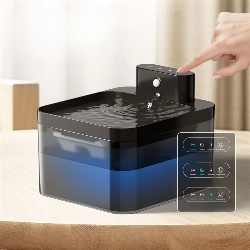 Fontaine d'Eau pour Chat - Activation Automatique et Eau Filtrée