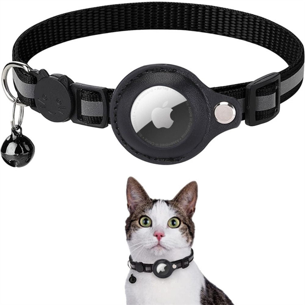Collier GPS pour Chat Sécurisé - Design Réfléchissant et Dégagement Rapide