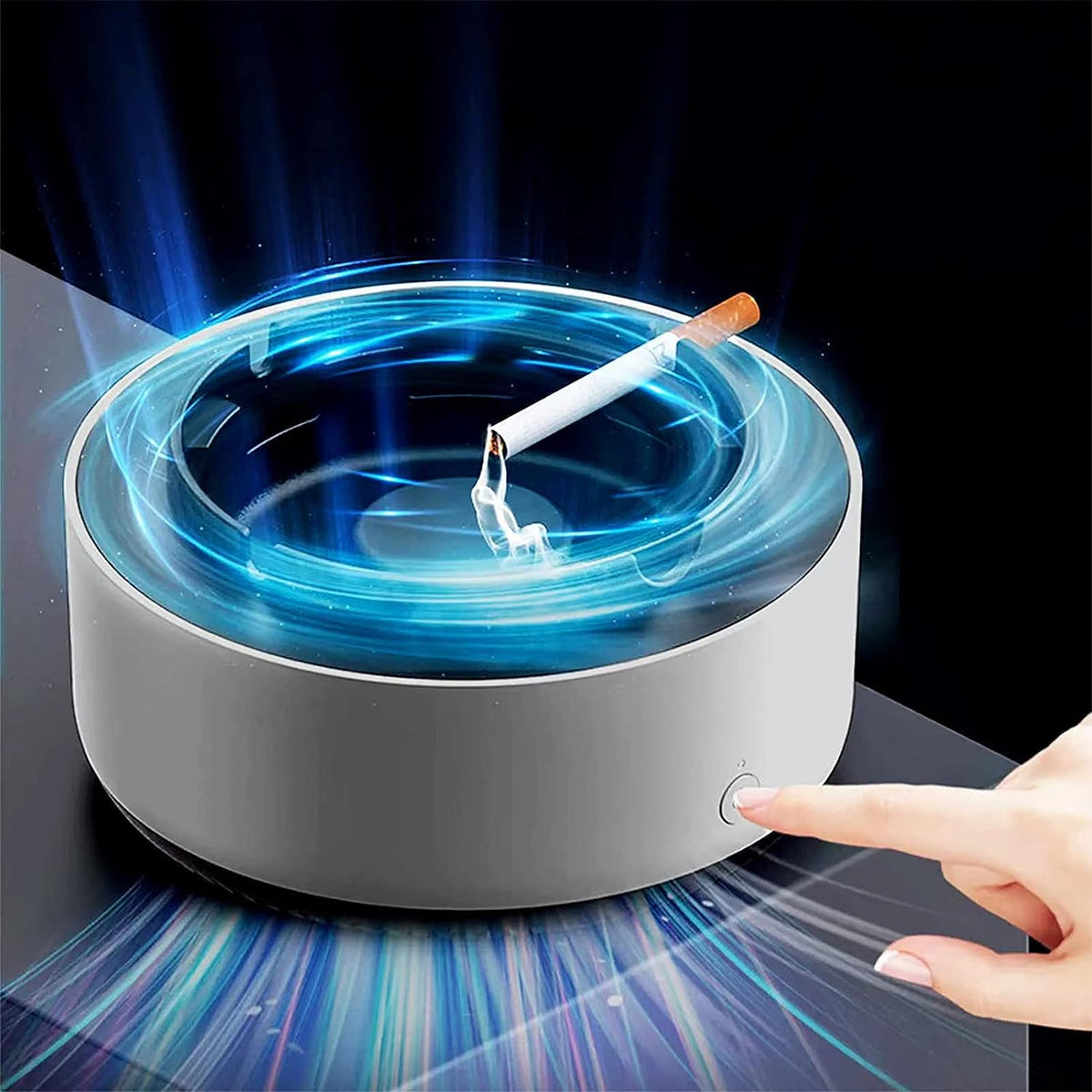 Cendrier Purificateur d'Air pour Fumée - Élimination Efficace des Odeurs Intérieures