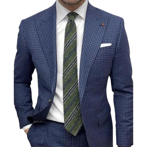 Veste Réversible à Rayures Bleues - Confort Élégant et Polyvalent