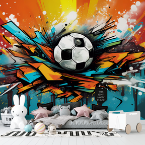 Graffiti Football Balloon Wallpaper