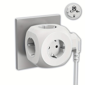 Cube de Prise Électrique Compact - Léger et Sûr pour Maison et Voyages