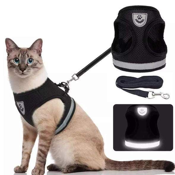 Harnais Réfléchissant pour Chats - Sécurité et Confort lors des Promenades Nocturnes