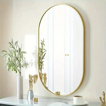 Miroir Ovale Élégant pour Intérieur - Design Raffiné et Installation Facile