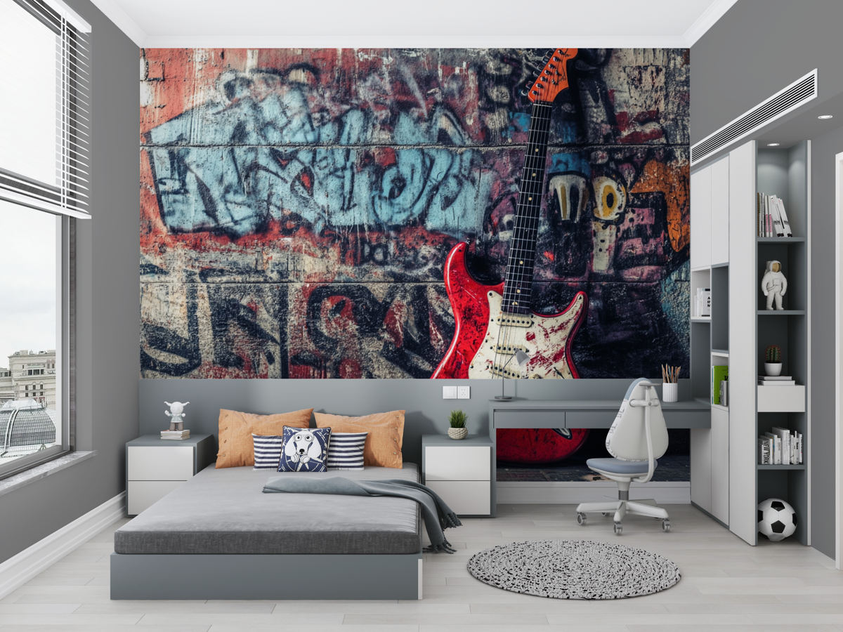 Papier Peint Hard Rock Tag