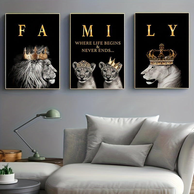 Affiches Murales de Lions | Art Inspirant pour Décoration Intérieure