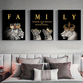 Affiches Murales de Lions | Art Inspirant pour Décoration Intérieure