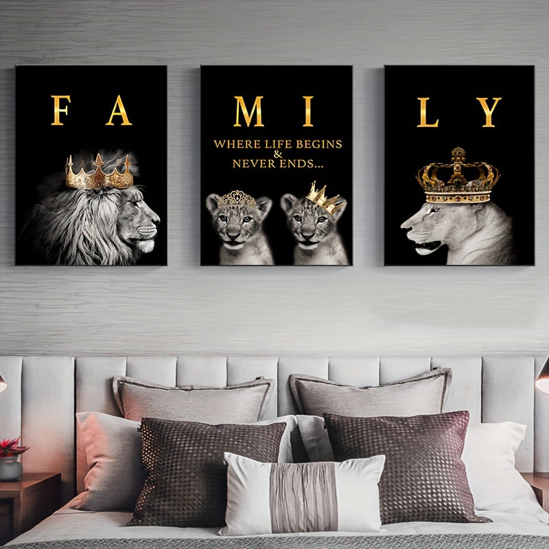 Affiches Murales de Lions | Art Inspirant pour Décoration Intérieure