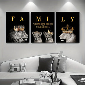 Affiches Murales de Lions | Art Inspirant pour Décoration Intérieure