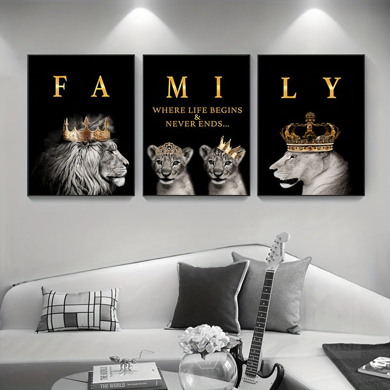 Affiches Murales de Lions | Art Inspirant pour Décoration Intérieure