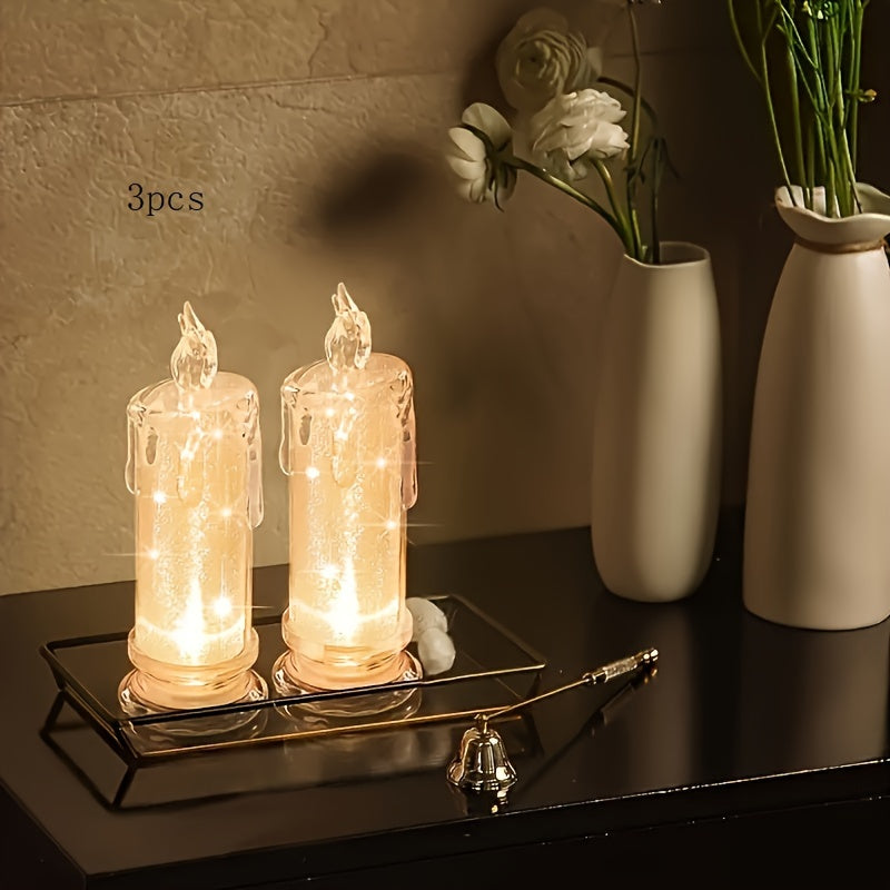 Bougies LED Sans Flamme pour Décoration - Ambiance Sûre et Chaleureuse