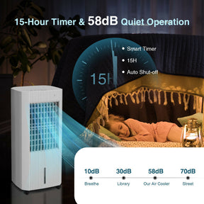 Refroidisseur d'air portable 3-en-1 - Confort et contrôle faciles pour espaces de vie