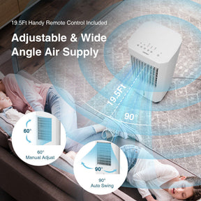 Refroidisseur d'air portable 3-en-1 - Confort et contrôle faciles pour espaces de vie