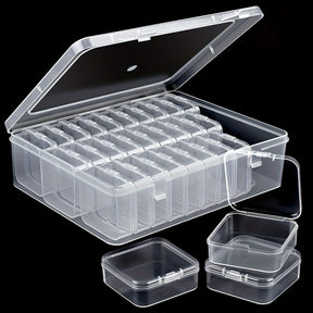 Organisateur de Perles Transparent - Ensemble de 30 Boîtes de Rangement