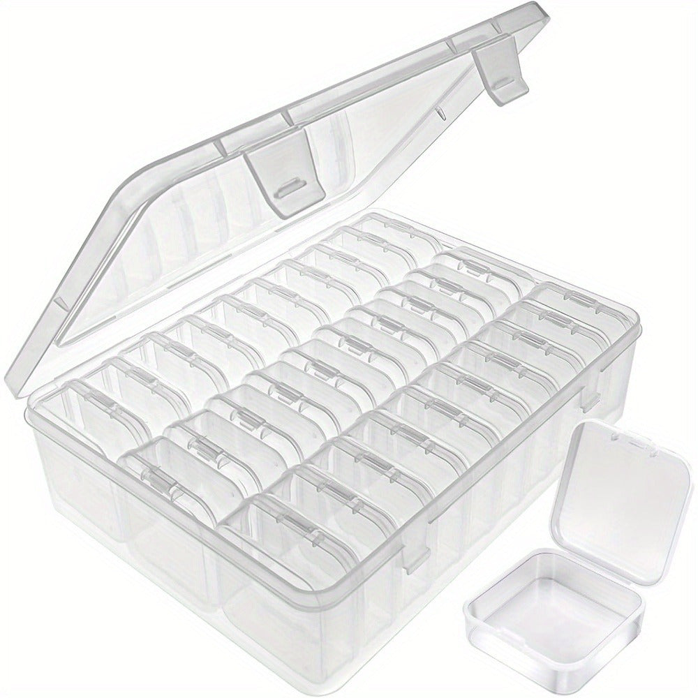 Organisateur de Perles Transparent - Ensemble de 30 Boîtes de Rangement