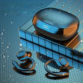 Écouteurs Bluetooth Étanches pour Athlètes - Ajustement Ergonomique et Autonomie de 6 Heures