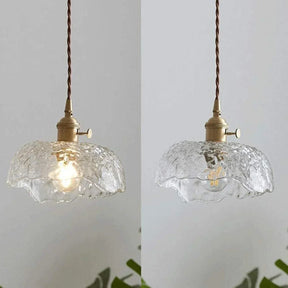 Lampe Suspendue en Laiton et Verre - Élégance Moderne et Installation Facile