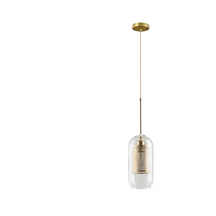 Luminaire Suspendu en Fer et Verre - Élégance Contemporaine pour Votre Espace