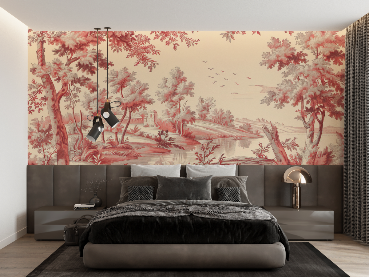 Papier Peint Toile De Jouy Artistique