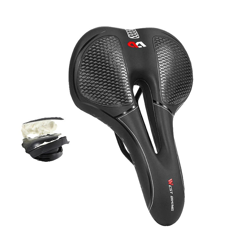 Selle de Vélo Confortable - Absorption de Chocs Élevée et Respirante