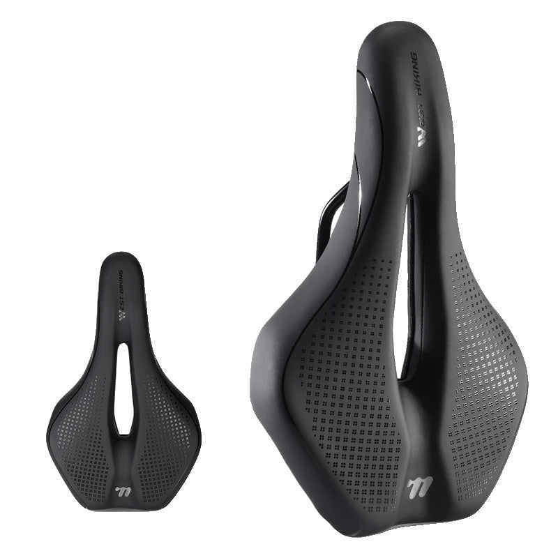 Selle de Vélo Antichoc Confortable - Coussin en Cuir Antidérapant et Léger
