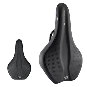 Selle de Vélo Antichoc Confortable - Coussin en Cuir Antidérapant et Léger