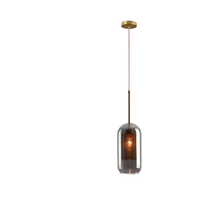 Luminaire Suspendu en Fer et Verre - Élégance Contemporaine pour Votre Espace