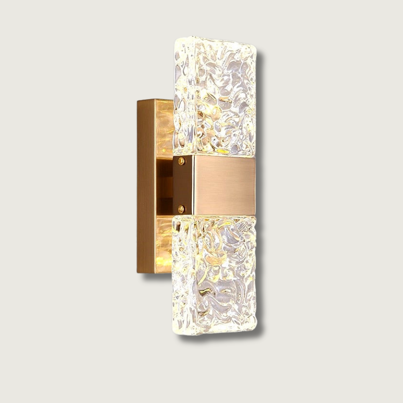 Applique Murale Minimaliste en Cristal - Luxe et Éclairage Ajustable pour Intérieur