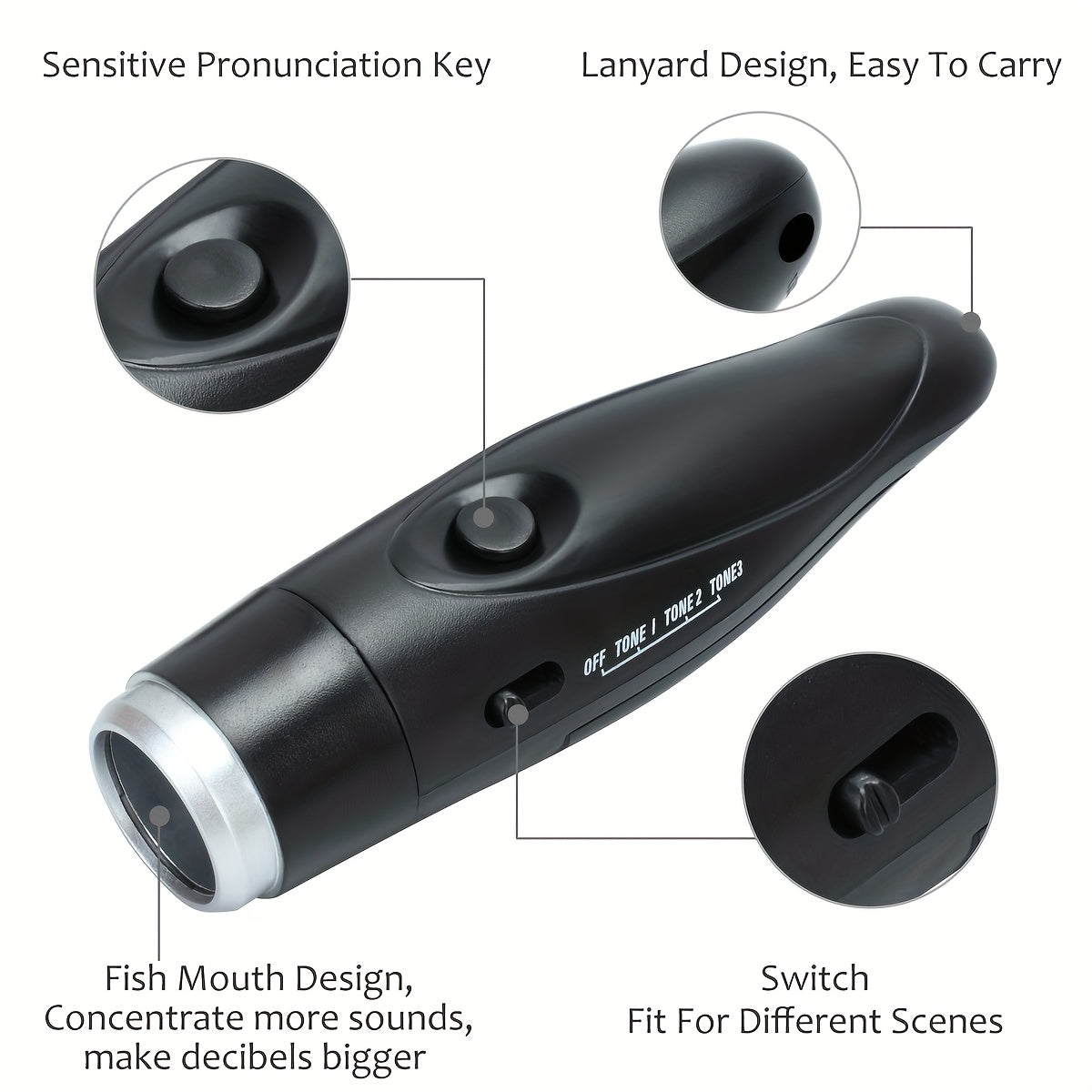 Flûte Électronique Portable pour Entraîneurs - Légère avec 3 Options de Tonalité