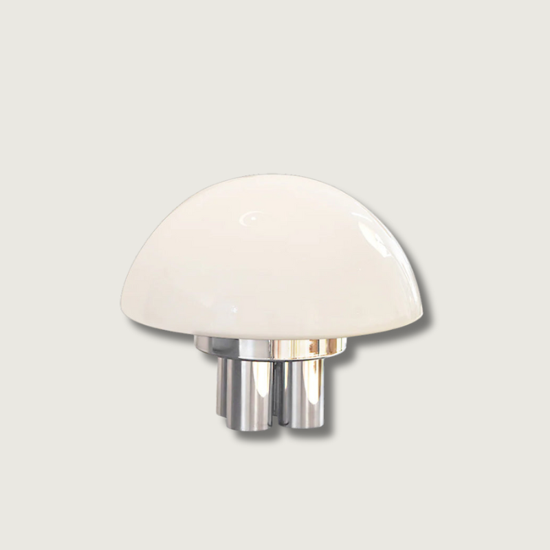 Lampe de Table Blanche Chrome - Design Élégant et Luxueux